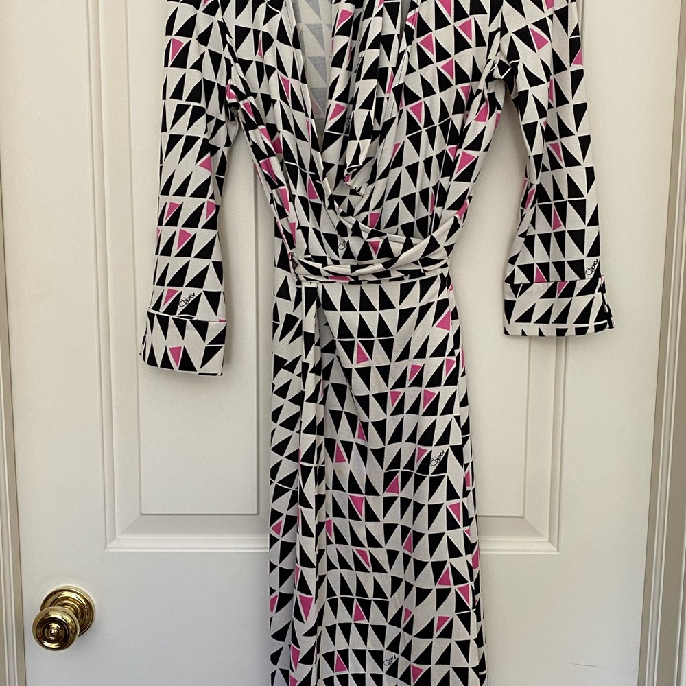 DVF silk wrap dress